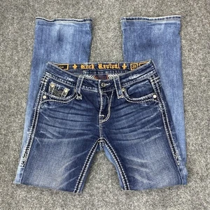 Stivali Rock Revival Ena blu donna jeans denim taglia 25 - Foto 1 di 16
