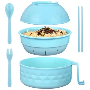 Microwave Ramen Bowl, 38 oz Microwave Ramen Bowl with Lid, Ramen Noodles Bowl... - Picture 1 of 6
