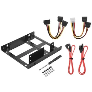 Support de montage disque dur interne double SSD 3,5 à 2,5 Kit7745 - Photo 1/8