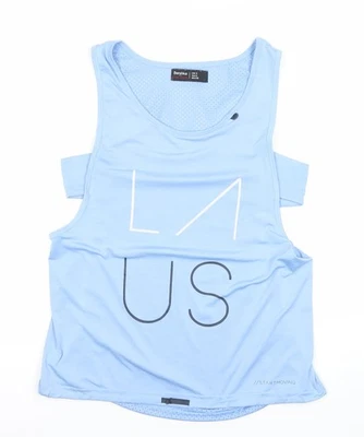 Camiseta sin mangas Bershka para mujer azul ropa deportiva talla 8 ajuste regular Foto 1 de 4