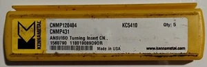 KENNAMETAL Carbide Inserts 5-pack - KC5410 - CNMP120404 - CNMP431 - USA    (A8) - Picture 1 of 4
