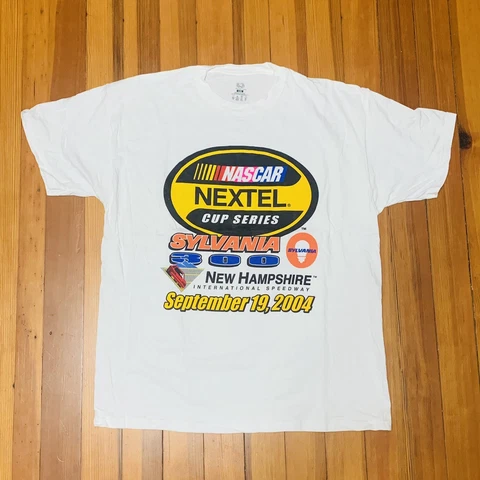 2004 NASCAR Inaugural Season Nextel Cup Series USA Mens XL TShirt Kurt Busch Win Cover