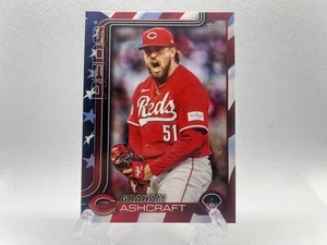 2025 Topps Serie 2 #613 Graham Ashcraft Reds Giorno dell'Indipendenza 75/76 - Foto 1 di 2