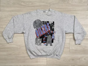 Vintage 91' Houston Oilers AFC Central Division Grey Sweatshirt Men's XL Rare - Picture 1 of 5