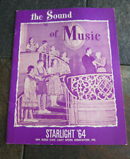 Starlight San Diego Civic light Opera 1964 Program Sound of Music 