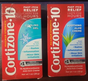 Cortizone 10 Cooling Gel & Aloe Creme, 1 oz tubes, EXP: 8/2026 & 2/2027 - Picture 1 of 1
