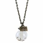 Make a Wish Glass Pendant Necklace with Dandelion Seeds - Joe Cool Silver