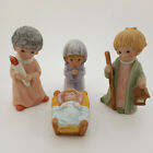 Vintage Homco Porcelain Christmas Nativity Set 5602 Mary Joseph Angel Baby Jesus