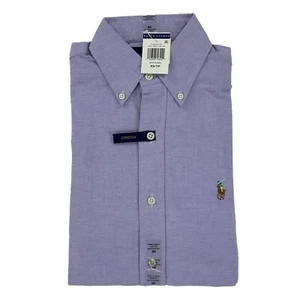 Polo Ralph Lauren Long Sleeve Slim Fit Stretch Button Down Shirt - Purple Sz XS - Picture 1 of 2