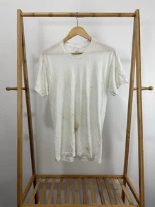 VTG 80s Manhattan Paper Thin Burnout Worn Blank Single Stitch T-Shirt L - Picture 1 of 7