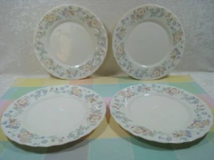 VINTAGE ARCOPAL ~ 4ER SET ~ MADE IN FRANCE ~ CHAMPETRE MUSTER ~ SALATTELLER - Bild 1 von 12