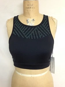 Calvin klein  PERFORMANCE PRINTED MESH SLIT BACK SPORTS BRA  pine combo NWT - Picture 1 of 4