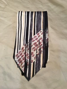 Corbata de seda geométrica multicolor Couture by x'Andrini Italia - Imagen 1 de 6