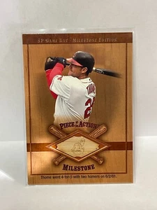 2001 SP Game Bat Milestone Piece of Action #JT Jim Thome - Picture 1 of 1