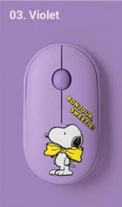 ROYCH X Peanuts Snoopy Silent Wireless Mouse (3 color) Multi Pairing/2.4GHz/Blue - Picture 1 of 11