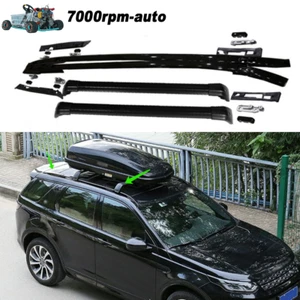 4PCS Roof Rack Rails Crossbar Fit for Land Rover Discovery Sport 2015-2023 Black - Foto 1 di 7