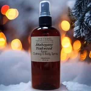 Mahogany Teakwood Room & Clothing Spray 4.5oz – Blend of Mahogany, Teak, Cedar, - Picture 1 of 3