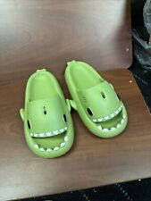 SHARK SLIDES, SLIPPERS, CUSHIONED, OPEN TOE, SIZE 36-37