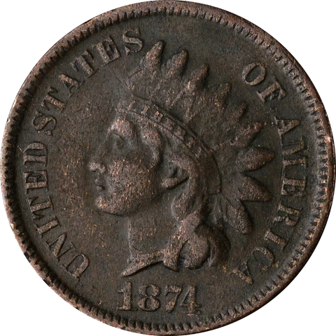1874 Indian Cent Great Deals From The Executive Coin Company Cover