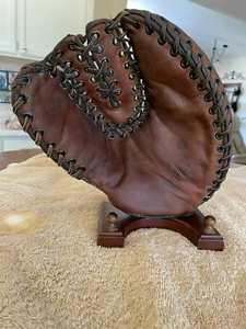 GEORGE MCQUINN OK MFG. CO THE LOCK FIRST BASE MITT EINZIGARTIGER WEBSTIL - Bild 1 von 6