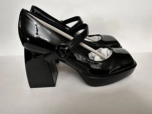 Damenschuhe Plateau hoher Absatz Schnallenriemen Mary Jane Größe 8,5 - Bild 1 von 8