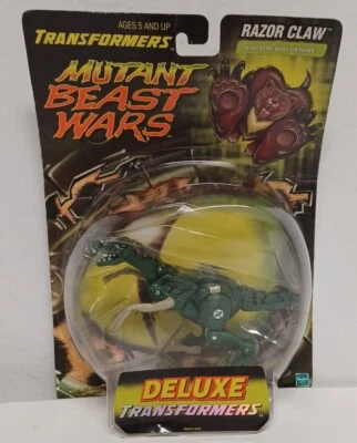 Hasbro Deluxe Transformers Mutant Beast Wars Razor Claw Raptor Wolverine 1999  - Image 1 of 4