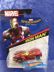 Marvel Spider-Man Homecoming Iron Man 1/64 Scale Die-Cast Character Cars MOC - Picture 1 of 3