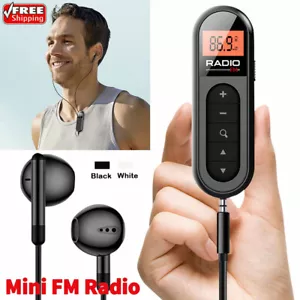 Mini Digital Portable Pocket LCD AM/FM Radio Stereo USB Rechargeable w/ Earphone - Picture 1 of 25