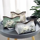 PU Floral Paint Tissue Box Printing Household Tissue Box Tissue Box