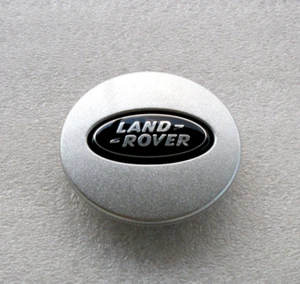 GENUINE LAND ROVER CENTER CAP SPARKLY SILVER BLACK LOGO OEM RRJ500030XXX T1201 - Bild 1 von 6