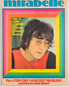 John Lennon & Yoko Ono exclusive interview RARE UK music magazine MIRABELLE 70's - Picture 1 of 2