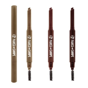 W7 Twist & Shape Combi Eye Pencil - Blonde, Brown, Dark Brown - Picture 1 of 10
