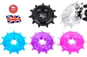 Männlich enger dicker Penisring Hülle Hodensack Halter Erektion länger härter - Bild 1 von 15