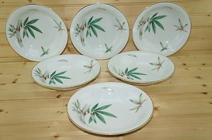 Noritake Canton Bamboo (6) Soup Bowls, 7 1/2" - Picture 1 of 6