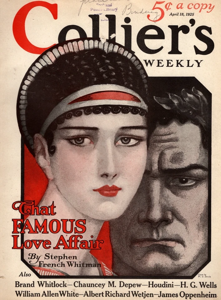 1925 Collier's April 18 - W T Benda; Houdini tells of times he almost died Foto 1 de 1