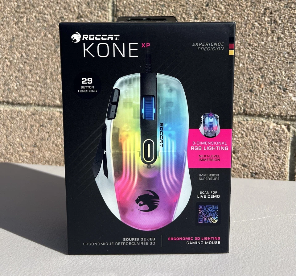 Roccat Kone XP Wired Optical Gaming Mouse White Sealed!! - Image 1 of 4