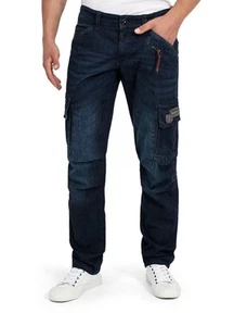 Timezone Herren Cargo Jeans Hose Jeanshose Herrenjeans Cargohose Männer RogerTZ - Bild 1 von 4