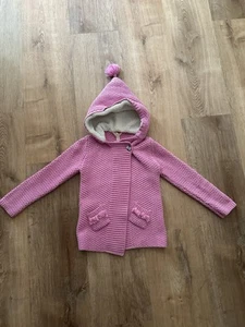 Matilda Jane Girls Pink Hooded Make-Believe Autumn Sunset Sweater - Size 6 - Picture 1 of 4