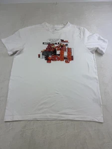 Nike Shirt Mens Large White Just Do It Sneakers Graphic CK2661-100 - Picture 1 of 9