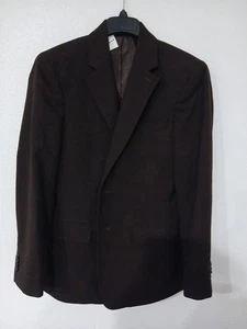 Banana Republic 2 Pic Herren Neu Anzug Dunkelbraun Gr. Sakko 36S & Hose 28/28 - Bild 1 von 14