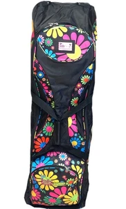 Birdie Babe Woodstock Flowered Golf Travel Bag for Women with Wheels - Picture 1 of 2