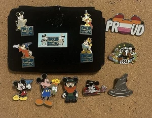 Disney 12 Pin Lot - Walt Classics Collection Mickey Mouse Sorcerer Hat Proud Ear - Picture 1 of 2