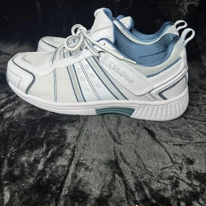 Orthofeet Monterey Bay 610 Herren US 9 Wanderschuhe weiß blau sportliche Turnschuhe - Bild 1 von 6