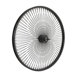 Rueda 26" OG Lowrider Classic Acero Rueda Libre 144 Radios 14g Negra - Imagen 1 de 3