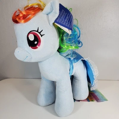 Capa de peluche Build A Bear My Little Pony Rainbow Dash Pegasus Toy Workshop BABW Foto 1 de 4