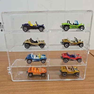 Clear Acrylic Display Case 1:64 Diecast Cars INCLUDING Meyers Manx CARS x 8 - Image 1 of 4