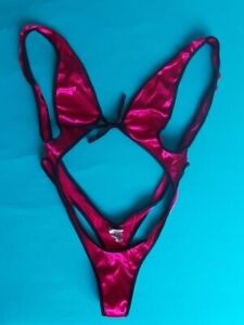 Erotische Stringbody Badeanzug mit Hohem Beinausschnitt Swimsuit Canada Pink/SW