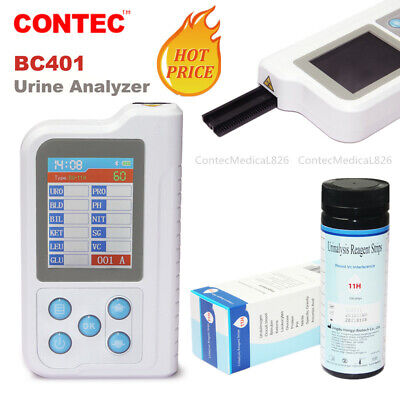 BC401 Color Digital Urine Analyzer Tester 11 Parameters 100pcs Test Strips BC401 • 138£