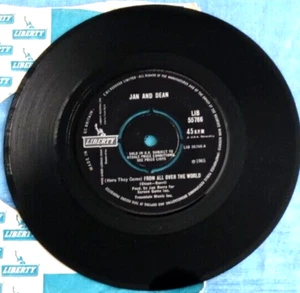 FROM ALL OVER THE WORLD, JAN AND DEAN, 1965 LIBERTY LABEL, BEAT,SURF, VG+/VG+. - Picture 1 of 2