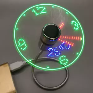 LED coack temp fan mini cooling flashing usb flexible clock laptop Pc usb - Picture 1 of 6